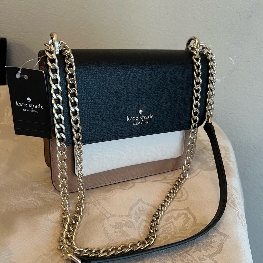 New Kate Spade Black and Tan Women's Bag - Picture 2 of 16